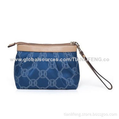 Cotton and PVC Cosmetic Bag for Travel